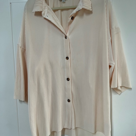 Cream Button Up - Picture 1 of 3